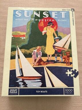 New York Puzzle Company Jigsaw Puzzle "Toy Boats